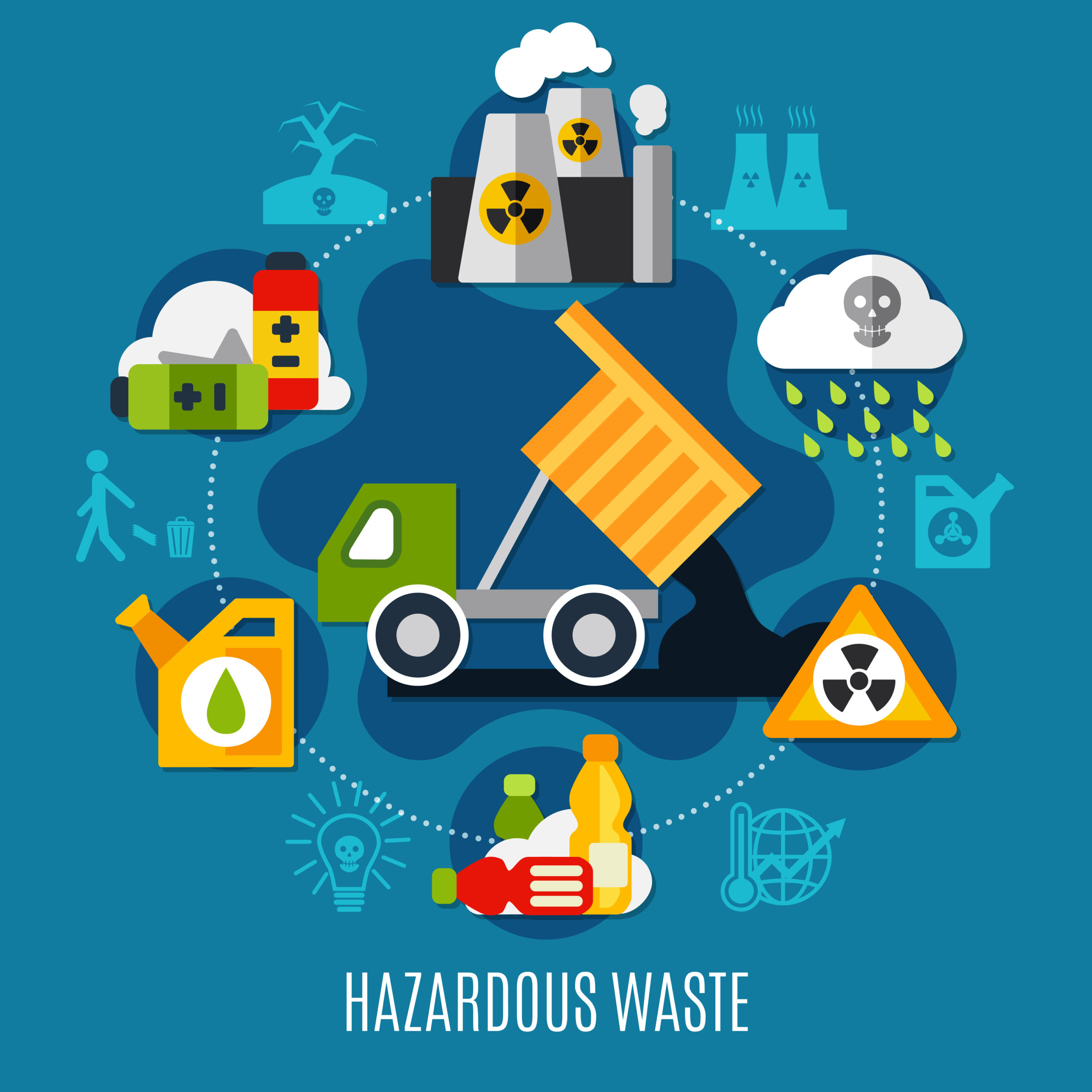 waste and pollution concept