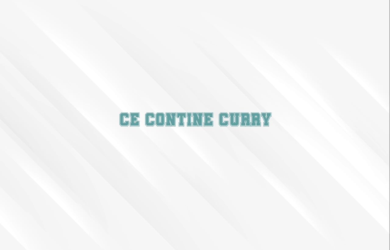 ce contine curry