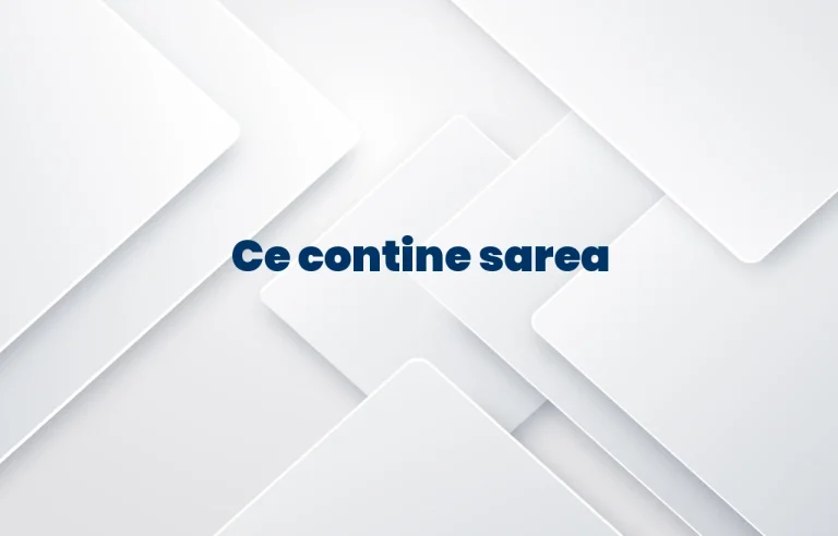 ce contine sarea