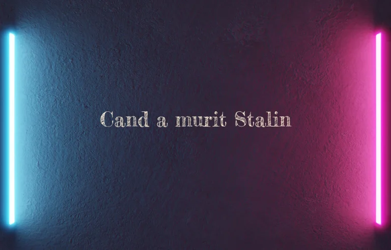 cand a murit stalin