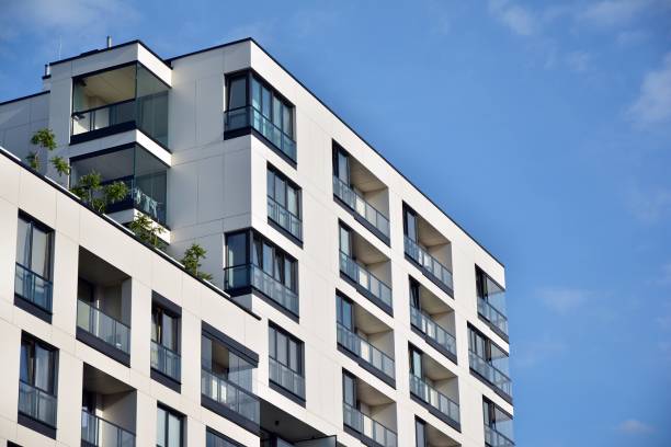 facade of a modern apartment building